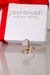 Anel Elos Quartzo Rosa Banho Ouro - loja online