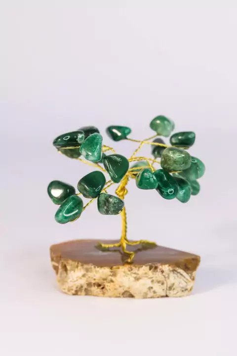 Árvore pedra Quartzo Verde mini
