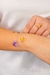 Pulseira Citrino Bruto com Garra Banhado Prata - comprar online