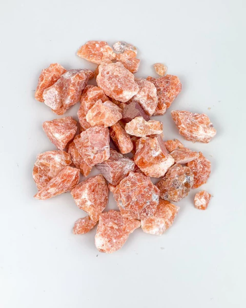 Kit Calcita Laranja Cascalho Bruto 100 gramas