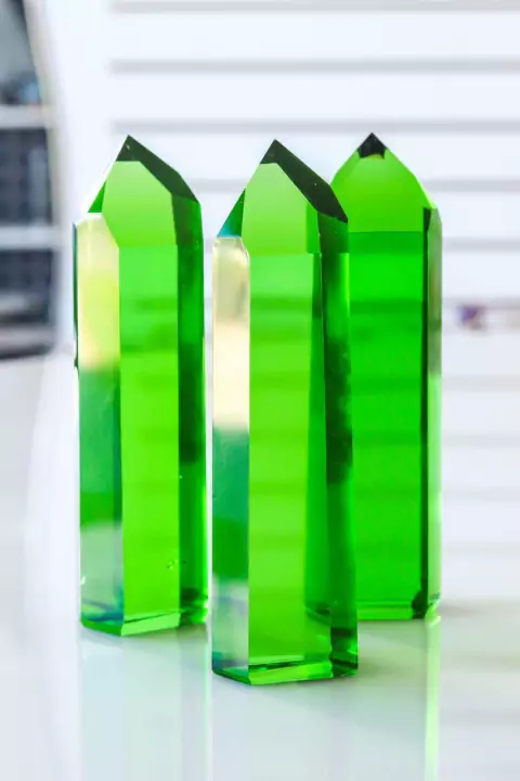 Ponta Obsidiana Verde de 609 a 626 gramas aprox.