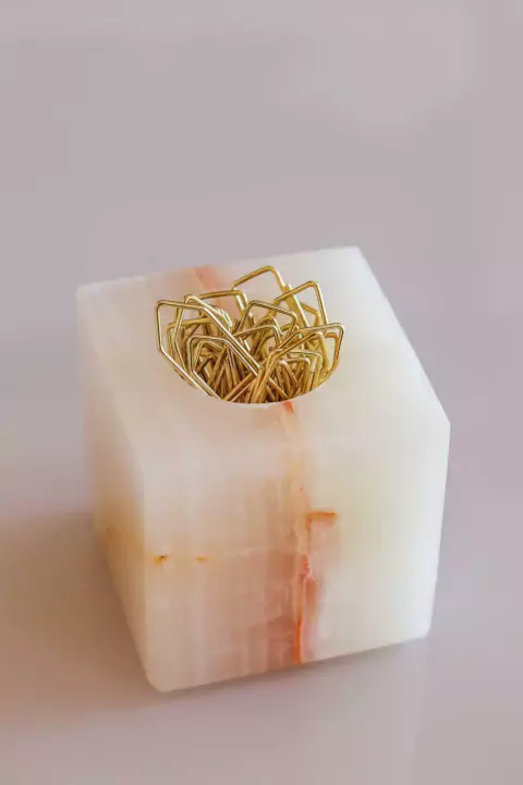 Porta Clips Ônix Branco