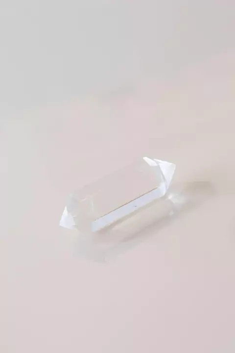 Ponta Polida Quartzo de Cristal Biterminado 4 a 10 Gramas Aprox.