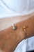 Bracelete Cubo Pirita Banho Ouro 18K