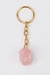 Chaveiro Quartzo Rosa Bruto Extra Dourado na internet