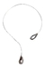 Choker Duo Geodo de Ágata Natural Banho Prata