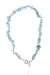 Choker Água Marinha com Cristal Fecho Boia Summer Vibes Banho Prata - BORTOLUZZI - SHOP DOS CRISTAIS