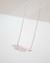 Colar Quartzo Rosa Cascalho Prata 925