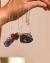 Colar Drusa de Titânio Lavanda com Garra Prata 925 - BORTOLUZZI - SHOP DOS CRISTAIS