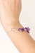 Pulseira Pedra Natural Ametista Estrelar banhado Prata