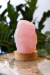 Luminária de Quartzo Rosa Bruta Mini Base Madeira Clara na internet