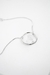 Pulseira Cristal de Quartzo Bruto Argola Banho Prata