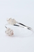 Bracelete duo Drusa Cristal de Quartzo envolta Banho Prata