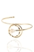 Bracelete Pedra Natural Cristal Banhado Ouro 18K