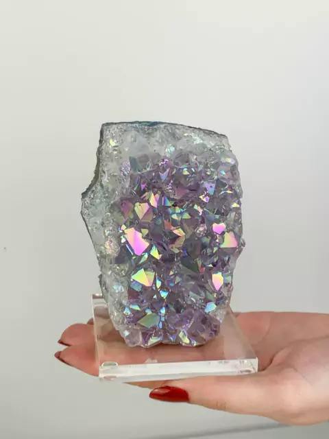 Drusa Titânio Lavanda na Base Acrílica 555 a 861 gramas