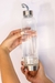 Garrafa Cristal de Quartzo Cascalhos Energy
