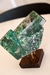 Pedra Esmeralda Polida na Base Madeira Marrom 503 gramas - BORTOLUZZI - SHOP DOS CRISTAIS