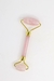 Roller facial Quartzo rosa banho ouro - comprar online