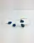Bracelete Apatita Azul Duo Banho Prata - comprar online
