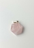 Pingente Quartzo Rosa Estrela de Davi Banho Prata - comprar online