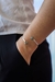 Bracelete duo Pirita banho prata - comprar online