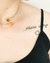Choker Citrino Bruto Banho Ouro - comprar online