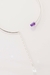 Choker Duo Ponta Ametista com Cristal Quartzo Bruto Banho Prata - comprar online