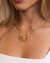 Choker Pedra Natural Citrino banhada Ouro 18k - comprar online