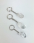 Chaveiro Cristal de Quartzo rolado prateado - comprar online