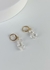 Brinco Quartzo Cristal Summer Vibes Banho Ouro - comprar online