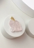 Pingente Quartzo Rosa Elefante Banho Ouro - comprar online