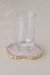 Porta Garrafa Quartzo Rosa Maxi Banho Ouro Unitário - comprar online