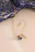 Pulseira Duo Sodalita e Cristal Banho Ouro - comprar online