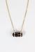 Colar Turmalina Negra Bruto Banho Ouro - comprar online