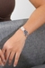 Pulseira Ágata Natural com Selenita Branca Banhado Prata - comprar online