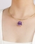 Choker Drusa Ametista Banho Ouro - comprar online