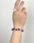 Pulseira Cascalho Ametista Elos Banho Prata - comprar online