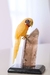 Arara de Calcita Amarela com Base Ponta de Cristal - comprar online