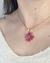 Pingente Trevo de Ágata Rosa Banho Ouro - comprar online