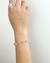 Pulseira Cascalho Cristal de Quartzo Elos Banho Ouro - comprar online