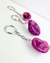 Chaveiro Geodo Ágata rosa tingido prateado - comprar online