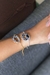 Pulseira Geodo de Ágata Clássica Banho Ouro - comprar online