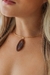 Choker Chapa de Ágata Natural Banhado Ouro - comprar online