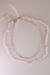 Colar Duplo Quartzo Rosa Elos Banho Ouro - comprar online