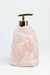 Saboneteira Quartzo rosa Banho Ouro - comprar online