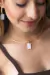 Choker Selenita Branca Banho Ouro - comprar online