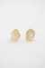 Brinco Citrino Bruto Banhado Ouro - BORTOLUZZI - SHOP DOS CRISTAIS
