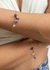 Pulseira Ametista e Cristal Sementes banhado Ouro