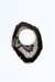 Porta Guardanapo Ágata Preta Banhada Ouro - comprar online