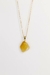 Pingente Opala amarela rolado com pino Banhado Ouro - comprar online